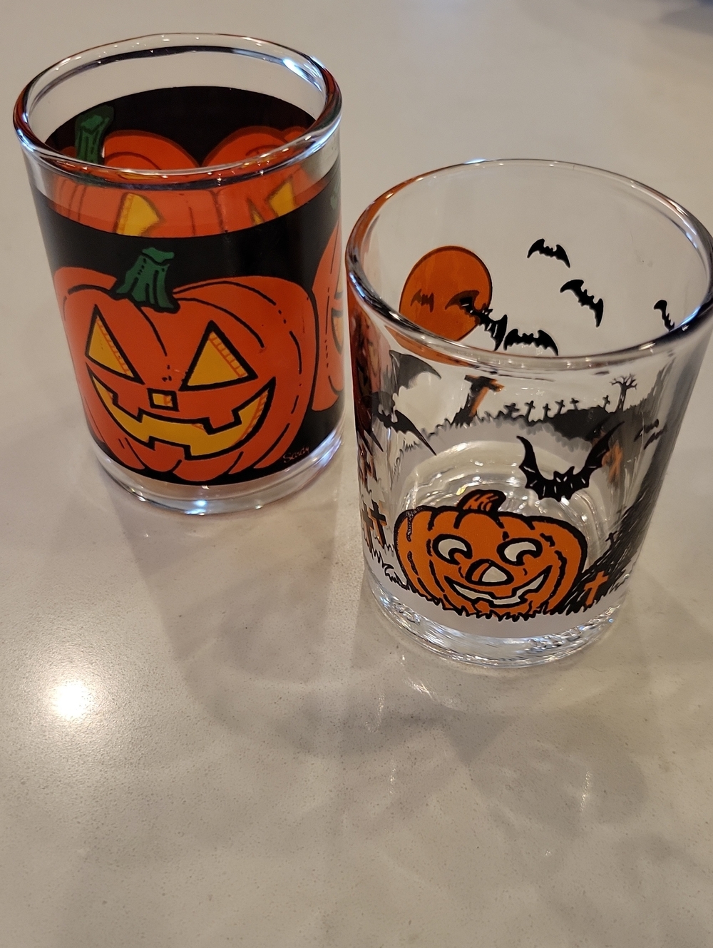 Vintage Votive Halloween  Candle Holders